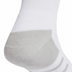 3 Paires De Chaussettes Adidas Essentials Climacool Blanc -Tennis Compagnie 3 paires de chaussettes adidas essentials climacool blanc 2