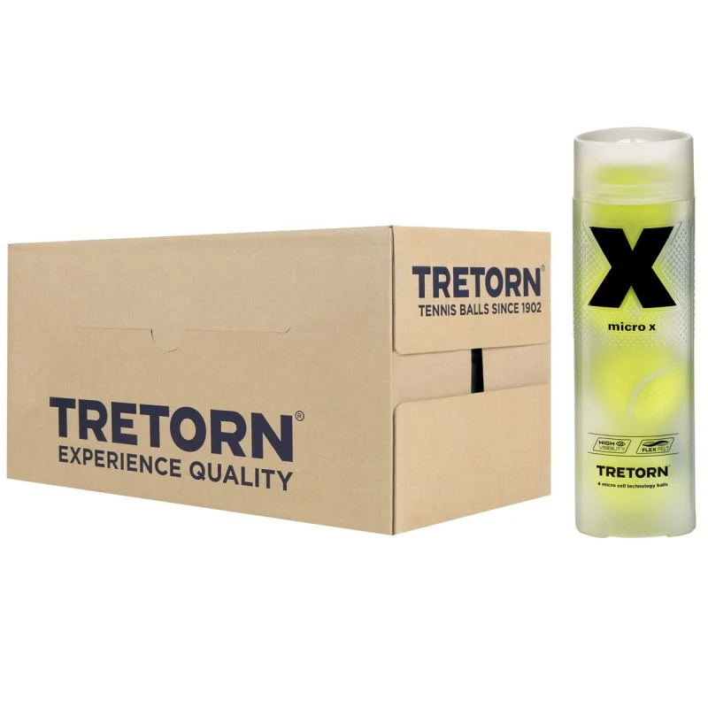 Carton De 30 Tubes De 4 Balles Tretorn Micro X 3 Carton De 30 Tubes De 4 Balles Tretorn Micro X