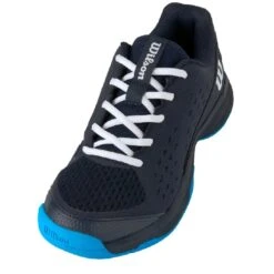 Chaussure Enfant Wilson Rush Pro L Toutes Surfaces Bleu Marine -Tennis Compagnie chaussure enfant wilson rush pro l toutes surfaces bleu marine 3