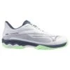 Chaussure Mizuno Wave Exceed Light 2 AC Toutes Surfaces Blanc/Vert -Tennis Compagnie chaussure mizuno wave exceed light 2 ac toutes surfaces blancvert