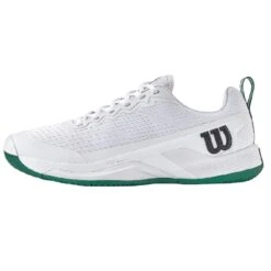 Chaussure Wilson Rush Pro 4.5 Toutes Surfaces Blanc/Vert -Tennis Compagnie chaussure wilson rush pro 45 toutes surfaces blancvert 2