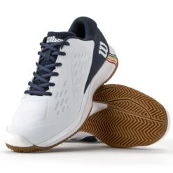 Chaussures Wilson Rush Pro Ace Terre Battue Blanc -Tennis Compagnie chaussures wilson rush pro ace terre battue blanc 3