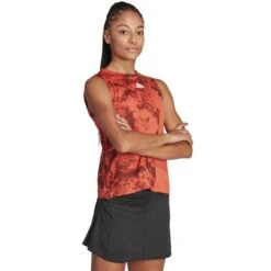 Débardeur Femme Adidas Paris HEAT.RDY Match Rouge -Tennis Compagnie debardeur femme adidas paris heatrdy match rouge 3