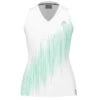 Débardeur Femme Head Performance Tank Top Blanc/Vert -Tennis Compagnie debardeur femme head performance tank top blancvert