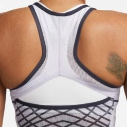 Débardeur Femme NikeCourt Dri-FIT Slam Blanc/Violet -Tennis Compagnie debardeur femme nikecourt dri fit slam blanc violet 2