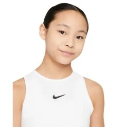 Débardeur Fille Nike Dri-FIT Victory Blanc -Tennis Compagnie debardeur fille nike dri fit victory blanc 2