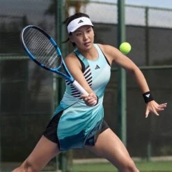 Robe Femme Adidas Transformative Aeroready Pro Bleu -Tennis Compagnie robe femme adidas transformative aeroready pro bleu 5