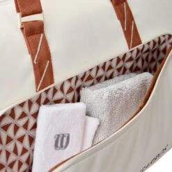 Sac Large Duffle Wilson Roland Garros 2025 Beige -Tennis Compagnie sac large duffle wilson roland garros 2025 beige 2