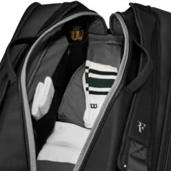 Sac Thermo Wilson RF Tournament 15 Raquettes Noir -Tennis Compagnie sac thermo wilson rf tournament 15 raquettes noir 4
