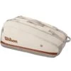 Sac Thermo Wilson Roland Garros 9 Raquettes 2025 Beige -Tennis Compagnie sac thermo wilson roland garros 9 raquettes 2025 beige