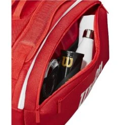 Sac Thermo Wilson Super Tour 15 Raquettes Rouge -Tennis Compagnie sac thermo wilson super tour 15 raquettes rouge 3
