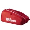 Sac Thermo Wilson Super Tour 9 Raquettes Rouge -Tennis Compagnie sac thermo wilson super tour 9 raquettes rouge