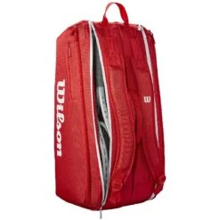Sac Thermo Wilson Super Tour 9 Raquettes Rouge -Tennis Compagnie sac thermo wilson super tour 9 raquettes rouge 3