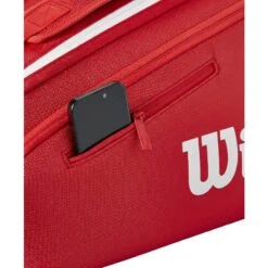 Sac Thermo Wilson Super Tour 9 Raquettes Rouge -Tennis Compagnie sac thermo wilson super tour 9 raquettes rouge 5