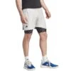 Short Adidas Pro 2 En 1 New York Gris -Tennis Compagnie short adidas pro 2 en 1 new york gris