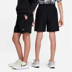 Short Enfant Nike Dri-FIT Multi+ Noir -Tennis Compagnie short enfant nike dri fit multi noir 3