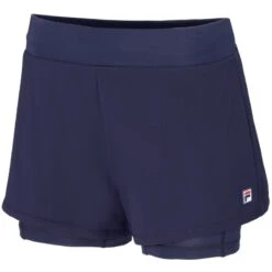 Short Fille Fila Luna 2en1 Bleu Marine
