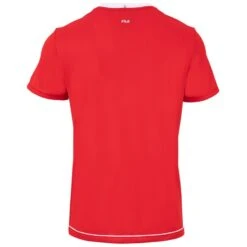 Tee-Shirt Enfant Fila Elias Rouge -Tennis Compagnie tee shirt enfant fila elias rouge 1