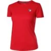 Tee-Shirt Femme Fila Leonie Rouge -Tennis Compagnie tee shirt femme fila leonie rouge