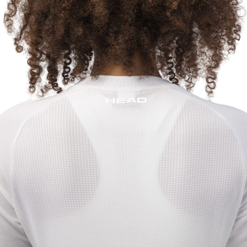 Tee-Shirt Femme Head Performance Blanc/Bleu 6 Tee-Shirt Femme Head Performance Blanc/Bleu – Image 4