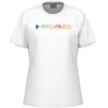 Tee-Shirt Femme Head Rainbow Blanc