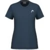 Tee-Shirt Femme Head Tie-Break Bleu Marine 1 Tee-Shirt Femme Head Tie-Break Bleu Marine -Tennis Compagnie tee shirt femme head tie break bleu marine