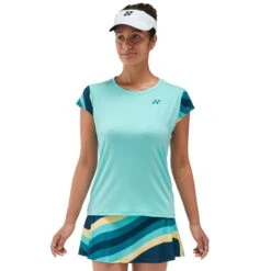 Tee-Shirt Femme Yonex Melbourne 2024 Turquoise -Tennis Compagnie tee shirt femme yonex melbourne 2024 turquoise 2